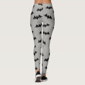 Schlägerconfetti-Gamaschen-Schwarzes/Grau Leggings (Rückseite)