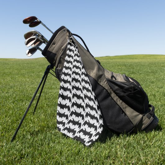 Schlägerdesign mit beliebigem Hintergrund Golfhandtuch (Gras)