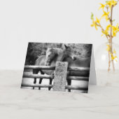 Schlägerpferde - Es ist Liebe! Karte (Gelbe Blume)