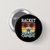 Schlägerschläger - Badminton-Spieler Athlet Shuttl Button (Vorne & Hinten)