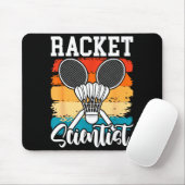 Schlägerschütze - Badminton-Spieler Athlet Federba Mousepad (Mit Mouse)