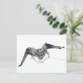 Schlägerskizzepostkarte durch Nicole Janes Postkarte (Stehend Vorderseite)