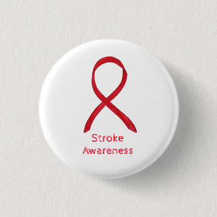 Schlagerwissen Red Ribbon Custom Art Button