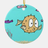 Schlagfische Keramikornament (Vorne)