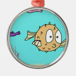 Schlagfische Ornament Aus Metall