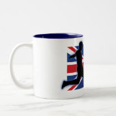 Schlaggerät Englands Großbritannien Zweifarbige Tasse (Links)