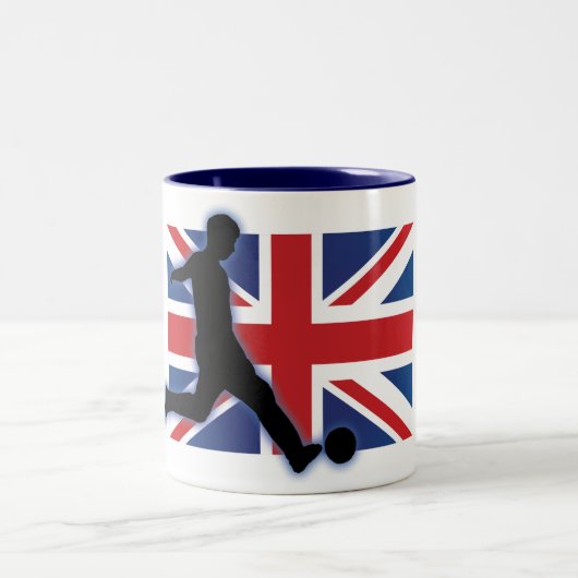 Schlaggerät Englands Großbritannien Zweifarbige Tasse (Mittel)