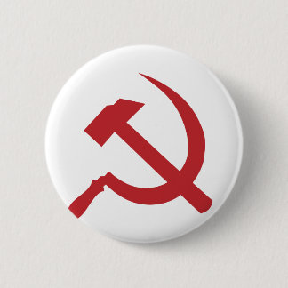 Schlaghammer und Sichel Button