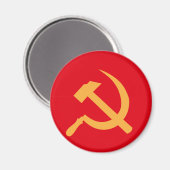 Schlaghammer und Sichel Magnet (Vorderseite/Rückseite)