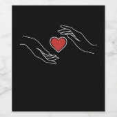 Schlagherz Weinetikett (Einzelnes Label)