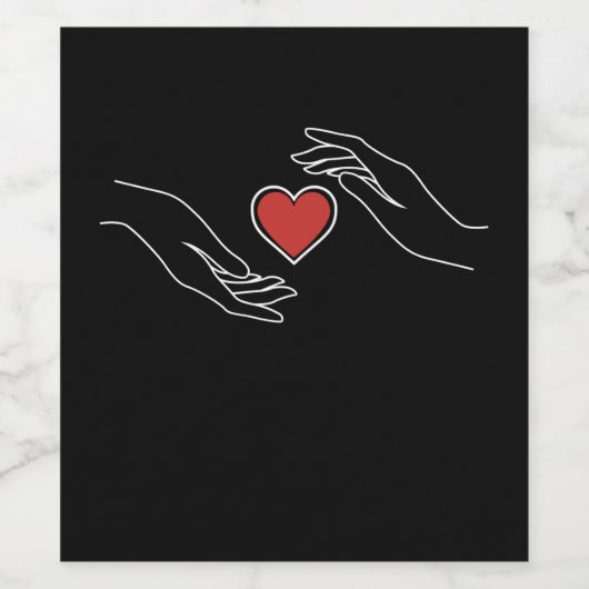 Schlagherz Weinetikett (Einzelnes Label)