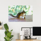 Schlaghörnchen Poster (Heimbüro)