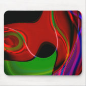 Schlagkurve mit leichter Überschneidung über rot b Mousepad (Vorne)