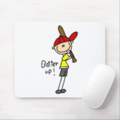Schlagmann-Baseball-Mauspad Mousepad (Mit Mouse)