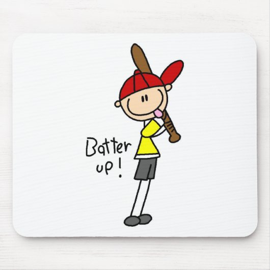 Schlagmann-Baseball-Mauspad Mousepad (Vorne)