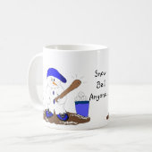 Schlagmann-Schneemann Kaffeetasse (Vorderseite Links)