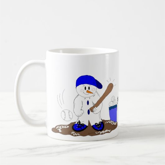 Schlagmann-Schneemann Kaffeetasse (Links)