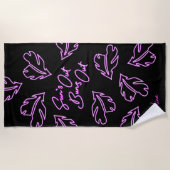 Schlägt Buns aus tropischem Nebel heraus Strandtuch (Vorderseite)