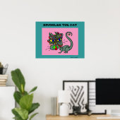 Schlägt das Katzenposter vor Poster (Heimbüro)