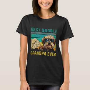schlägt Doodle Grandpa Ever Poodle Dog Vater Vathe T-Shirt