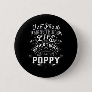 Schlägt ein Opa-Poppy zu sein Vatertag Männer Button