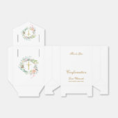 schlägt Floral Garland Gold Script Bestätigung Geschenkschachtel (Ungefaltet)
