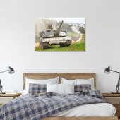 SCHLAGTANK - M1 Abrams 24x36 Leinwanddruck (Insitu (Schlafzimmer))