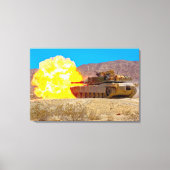 SCHLAGTANK - M1 Abrams 24x36 Leinwanddruck (Vorderseite)