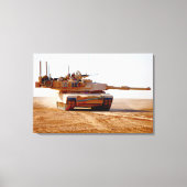 SCHLAGTANK - M1 Abrams 24x36 Leinwanddruck (Vorderseite)