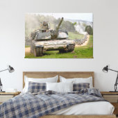 SCHLAGTANK - M1 Abrams 32 x 48 Leinwanddruck (Insitu (Schlafzimmer))
