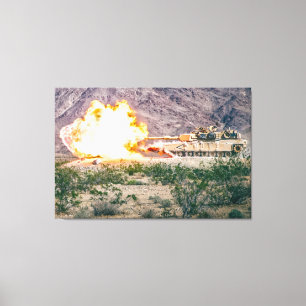 SCHLAGTANK - M1 Abrams 32 x 48 Leinwanddruck