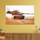 SCHLAGTANK - M1 Abrams 40x60 Leinwanddruck (Insitu (Wohnzimmer))
