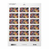 Schlagwolke Adressaufkleber (Vorne)