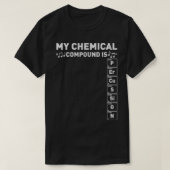 Schlagzeug Band Geek my Chemical Compound Marching T-Shirt (Design vorne)