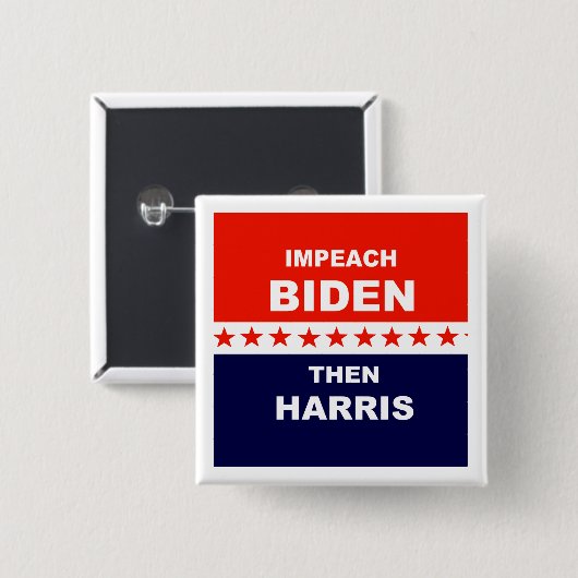 Schlagzeug Biden als Harris Button (Vorne & Hinten)
