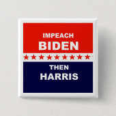 Schlagzeug Biden als Harris Button (Vorderseite)