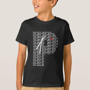 Schlagzeug-Buchstabe P T-Shirt