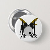 Schlagzeug Button (Vorne & Hinten)