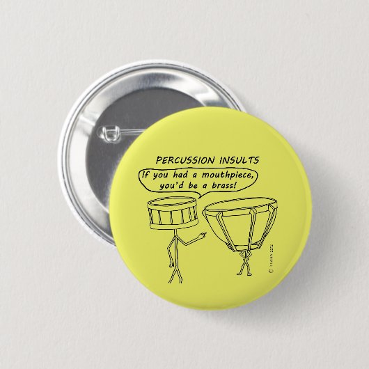 Schlagzeug Button (Vorne & Hinten)