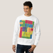 Schlagzeug Colorblocks Sweatshirt (Vorne ganz)