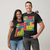 Schlagzeug Colorblocks T-Shirt (Unisex)