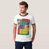 Schlagzeug Colorblocks T-Shirt (Vorne ganz)