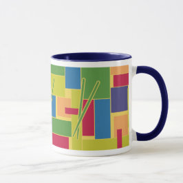 Schlagzeug Colorblocks Tasse
