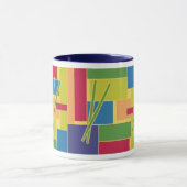 Schlagzeug Colorblocks Tasse (Zentrum)