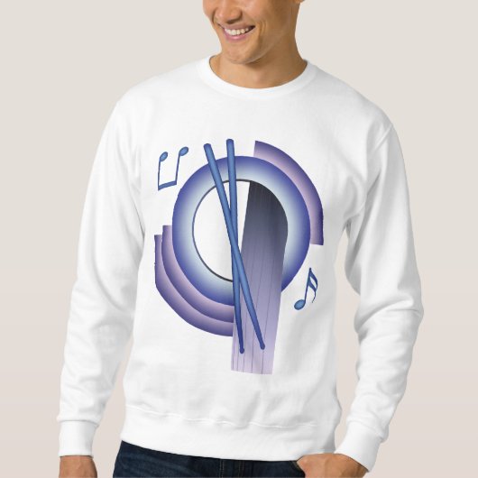 Schlagzeug Deco2 Sweatshirt (Vorderseite)