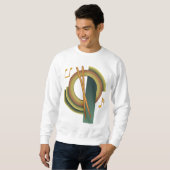 Schlagzeug-Deko Sweatshirt (Vorne ganz)