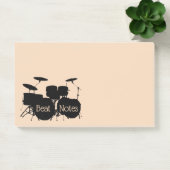 Schlagzeug Drum Set Design Postit Notizen (Büro)