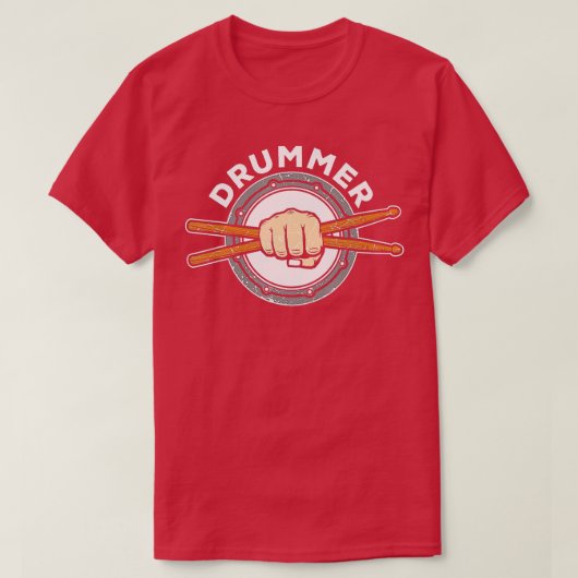 Schlagzeug Drum Sticks Drummer Quote Drum Kit T-Shirt (Design vorne)