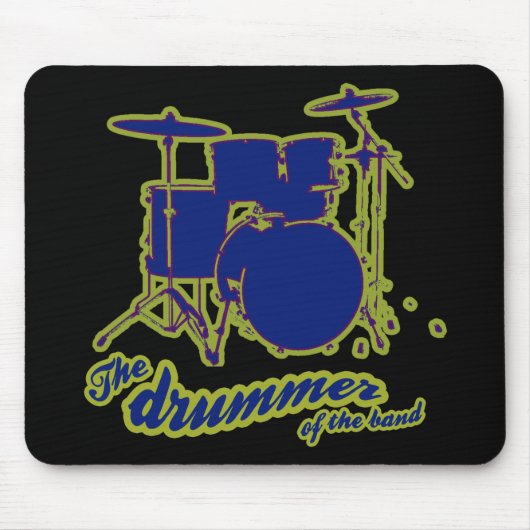 Schlagzeug Drums ~ Drummer Mousepad (Vorne)