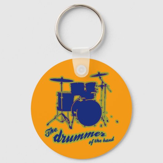 Schlagzeug Drums ~ Drummer Schlüsselanhänger (Vorderseite)